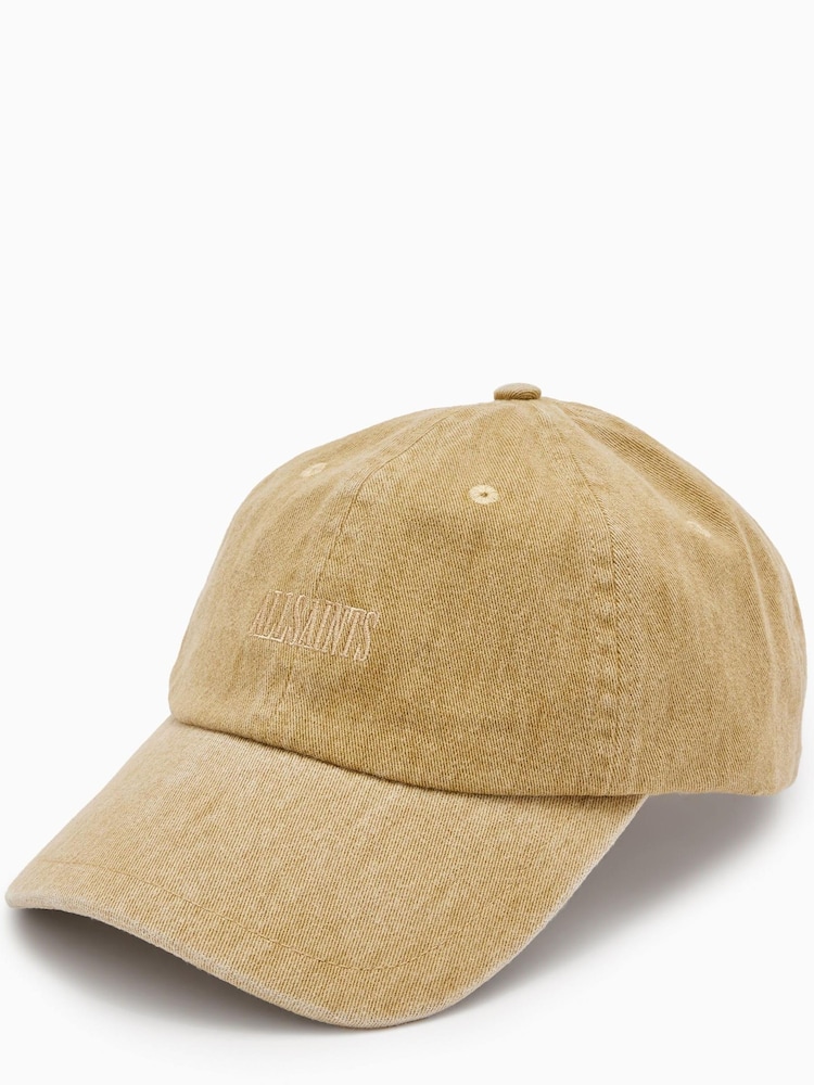 AllSaints Natural 100% Cotton State Distress Hat - Image 1 of 4