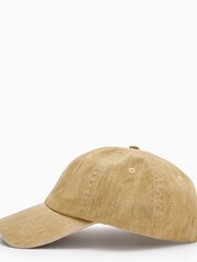 AllSaints Natural 100% Cotton State Distress Hat - Image 3 of 4