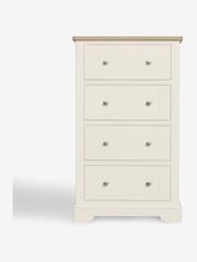 Chalk White Hampton Painted Oak Collection 4 Drawer Chest Of Drawers - Image 2 of 6