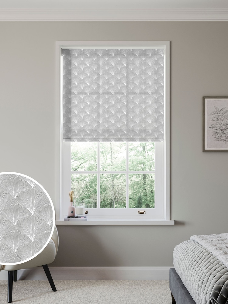 Ash Grey Kilim Sheer Made to Measure Roller Blind - Image 1 of 6