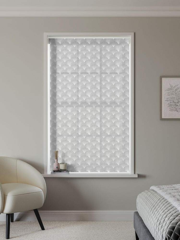 Ash Grey Kilim Sheer Made to Measure Roller Blind - Image 2 of 6