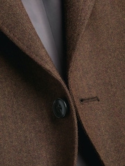 Charles Tyrwhitt Brown Wool Texture Jacket - Image 6 of 6