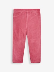 JoJo Maman Bébé Lilac Purple & Fuchsia Pink 2-Pack Jersey Cord Jeggings - Image 2 of 8