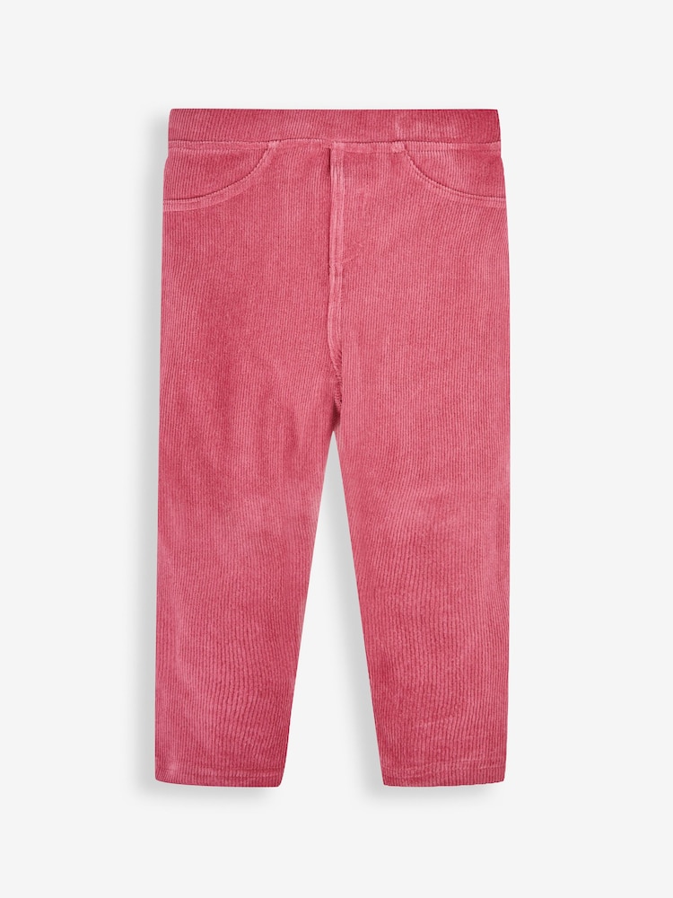 JoJo Maman Bébé Lilac Purple & Fuchsia Pink 2-Pack Jersey Cord Jeggings - Image 2 of 8