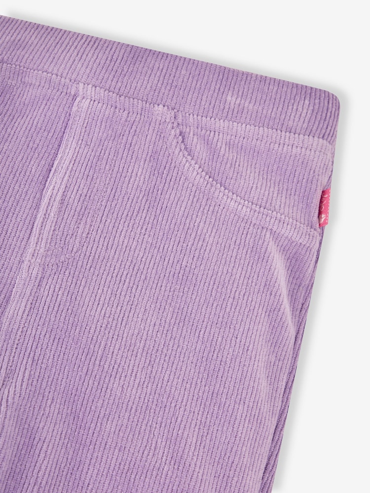 JoJo Maman Bébé Lilac Purple & Fuchsia Pink 2-Pack Jersey Cord Jeggings - Image 4 of 8