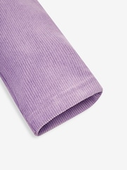 JoJo Maman Bébé Lilac Purple & Fuchsia Pink 2-Pack Jersey Cord Jeggings - Image 5 of 8