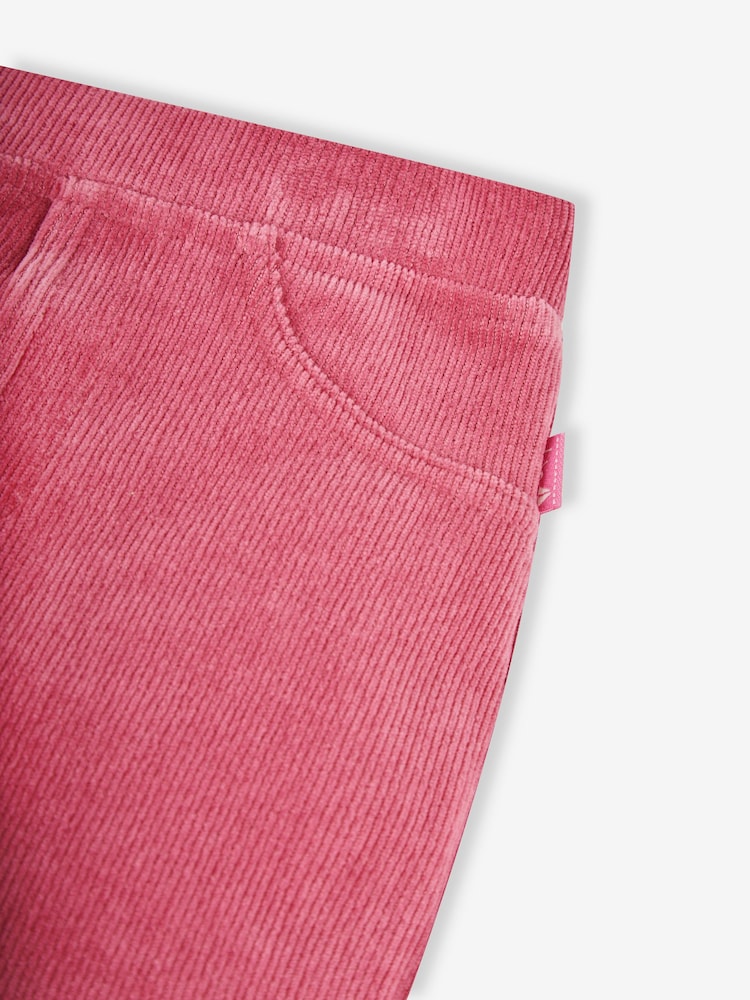 JoJo Maman Bébé Lilac Purple & Fuchsia Pink 2-Pack Jersey Cord Jeggings - Image 6 of 8