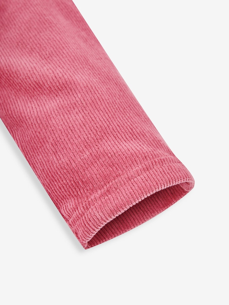 JoJo Maman Bébé Lilac Purple & Fuchsia Pink 2-Pack Jersey Cord Jeggings - Image 7 of 8