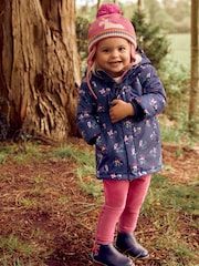 JoJo Maman Bébé Lilac Purple & Fuchsia Pink 2-Pack Jersey Cord Jeggings - Image 8 of 8