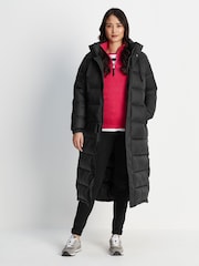 Tog 24 Black Cautley Long Padded Jacket - Image 4 of 10