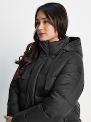 Tog 24 Black Cautley Long Padded Jacket - Image 6 of 10