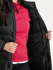 Tog 24 Black Cautley Long Padded Jacket - Image 7 of 10