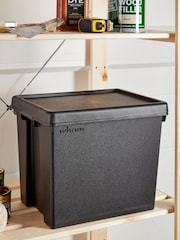 Wham Set of 3 Black Bam 24L Heavy Duty Plastic Boxes With Lid - Image 2 of 2