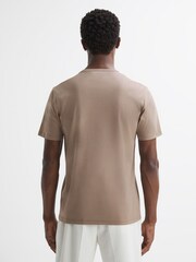 Reiss Mink Day Mercerised Cotton Crew Neck T-Shirt - Image 5 of 5