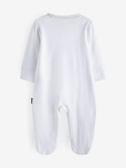 Baker by Ted Baker Born in 2024 White Sleepsuit - Image 2 of 4