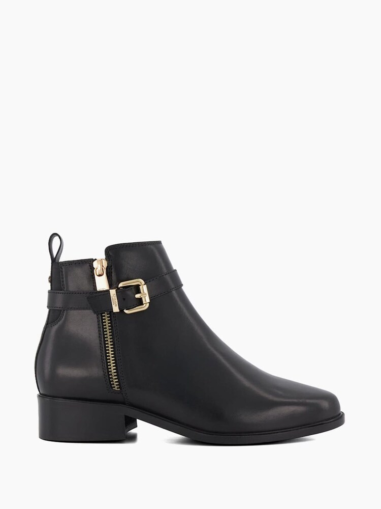 Dune London Black Standard Fit Pepi Branded Trim Ankle Boots - Image 2 of 5