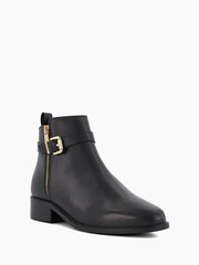 Dune London Black Standard Fit Pepi Branded Trim Ankle Boots - Image 3 of 5