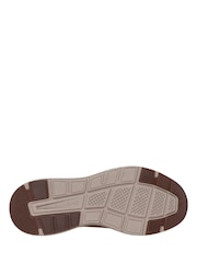 Skechers Brown Arch Fit Crosser 6 Eyelet Waterproof Lace Up Sneakers - Image 4 of 5