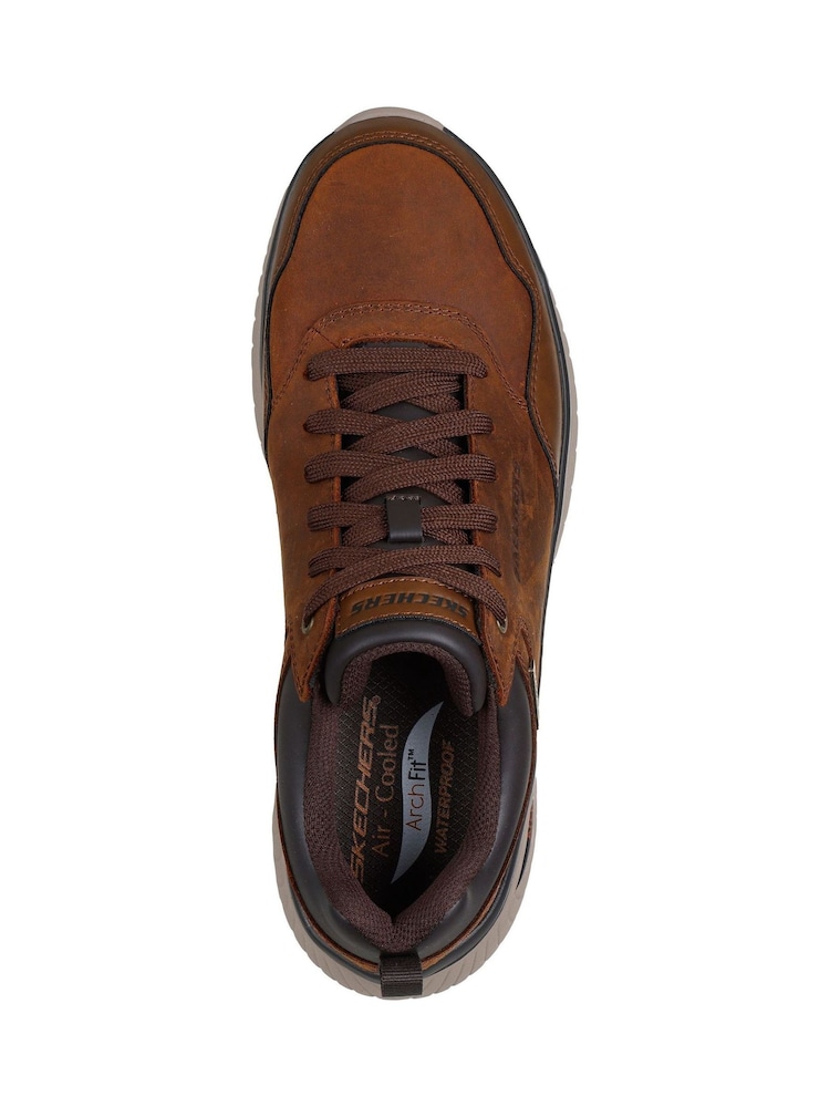 Skechers Brown Arch Fit Crosser 6 Eyelet Waterproof Lace Up Sneakers - Image 5 of 5 Skechers Brown Arch Fit Crosser 6 Eyelet Waterproof Lace Up Sneakers - Image 5 of 5