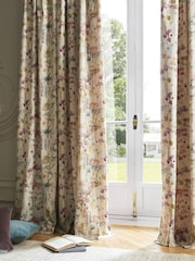 Voyage Multi Ilinizas Floral Lined Pencil Pleat Curtains - Image 1 of 2