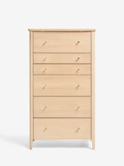 Light Natural Clementine Oak Veneer 6 Drawer Chest of Drawers - Image 7 of 9