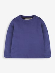 JoJo Maman Bébé Navy & Grey 2-Pack Plain Long Sleeved Tops - Image 2 of 7
