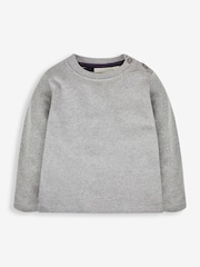 JoJo Maman Bébé Navy & Grey 2-Pack Plain Long Sleeved Tops - Image 3 of 7