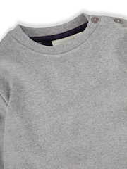 JoJo Maman Bébé Navy & Grey 2-Pack Plain Long Sleeved Tops - Image 5 of 7