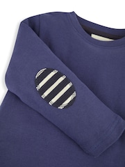 JoJo Maman Bébé Navy & Grey 2-Pack Plain Long Sleeved Tops - Image 6 of 7