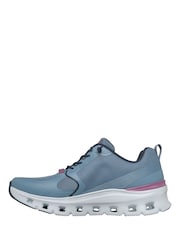 Skechers Blue Glide-Step Pro Hotmelt Overlay Mesh Knotted Bungee Slip-On W/Air-Cooled Mf Trainers - Image 2 of 6