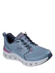 Skechers Blue Glide-Step Pro Hotmelt Overlay Mesh Knotted Bungee Slip-On W/Air-Cooled Mf Trainers - Image 3 of 6