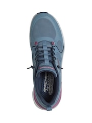 Skechers Blue Glide-Step Pro Hotmelt Overlay Mesh Knotted Bungee Slip-On W/Air-Cooled Mf Trainers - Image 5 of 6
