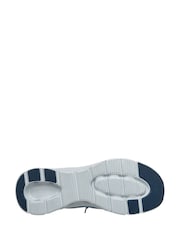 Skechers Blue Glide-Step Pro Hotmelt Overlay Mesh Knotted Bungee Slip-On W/Air-Cooled Mf Trainers - Image 6 of 6