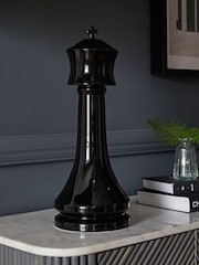 Black Ceramic King Chess Piece Ornament - Image 1 of 3