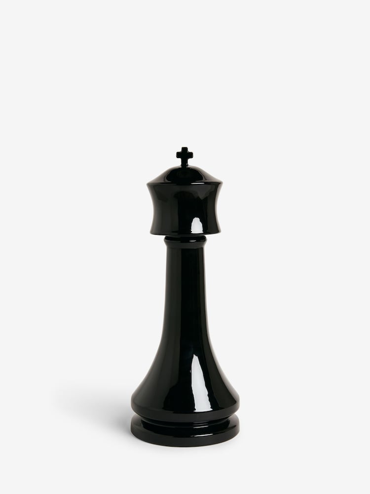 Black Ceramic King Chess Piece Ornament - Image 2 of 3