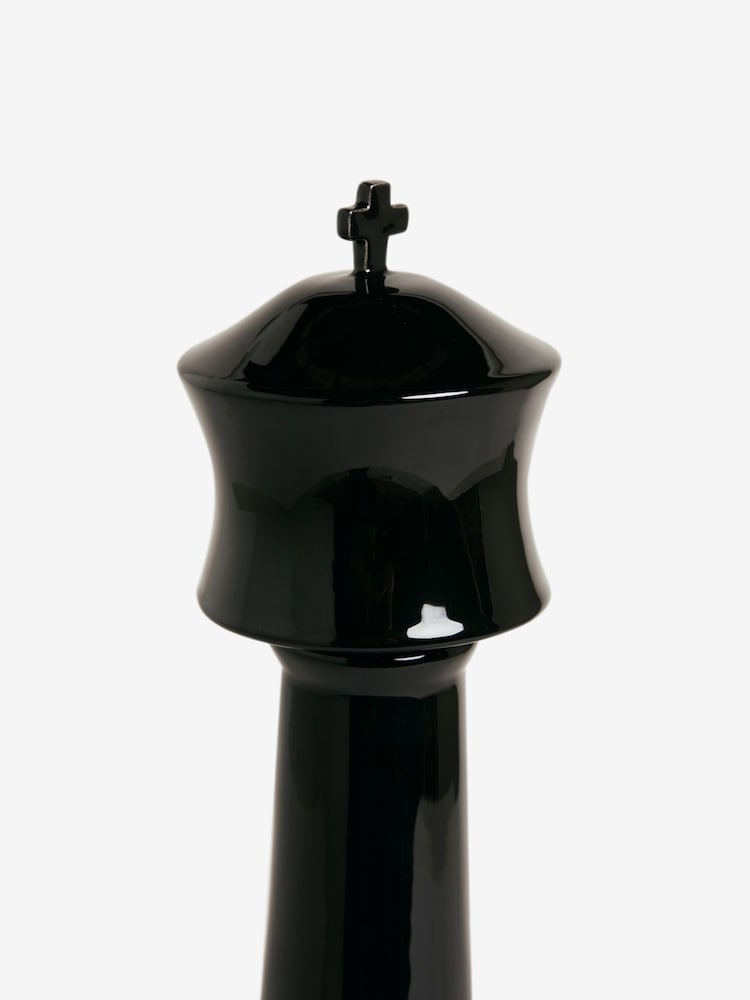 Black Ceramic King Chess Piece Ornament - Image 3 of 3