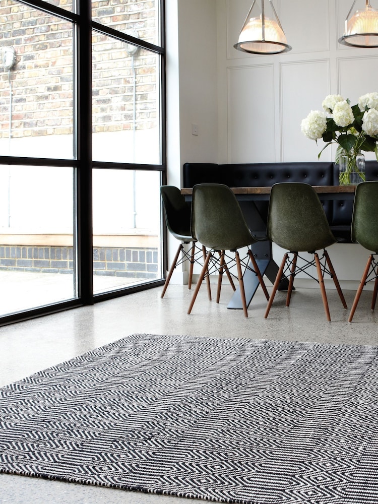 Asiatic Rugs Black Sloan Geo Rug - Image 1 of 5