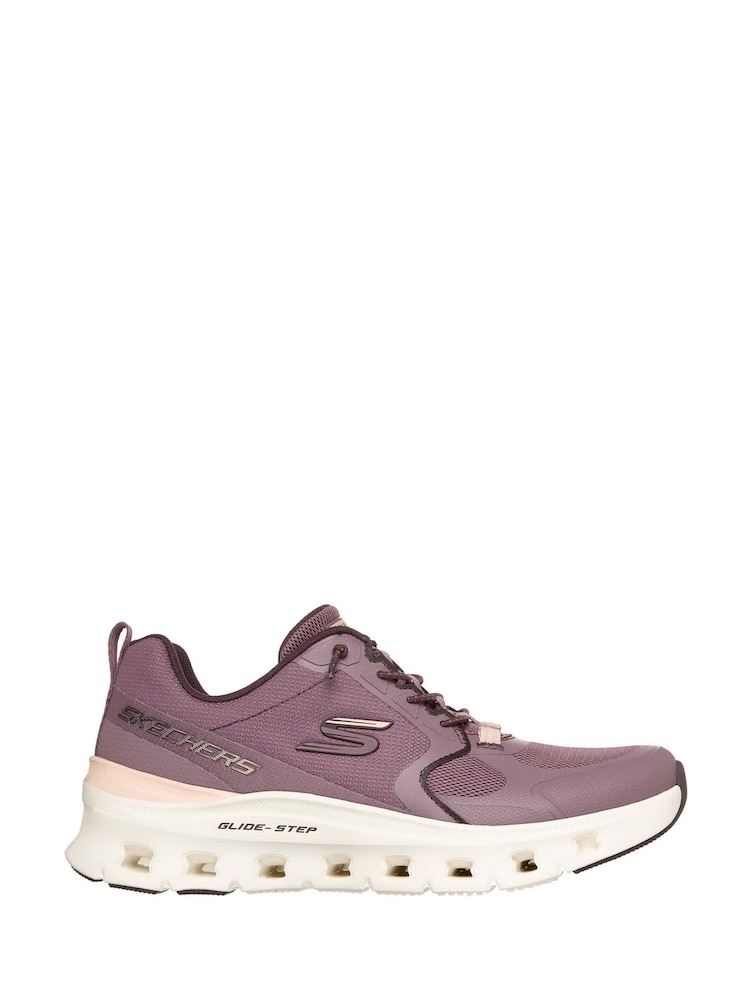 Violets - Skechers Glide-Step Pro Hotmelt Overlay Mesh Knotted Bungee Slip-on vīriešu apavi ar gaisa dzesēšanu - Attēls 1 no 5