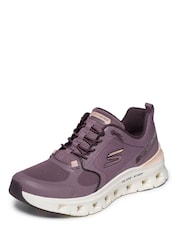 Violets - Skechers Glide-Step Pro Hotmelt Overlay Mesh Knotted Bungee Slip-on vīriešu apavi ar gaisa dzesēšanu - Attēls 4 no 5