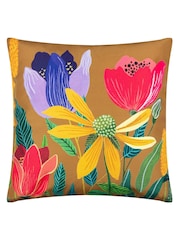 Wylder Nature Yellow Celandine Floral UV  Water Resistant Cushion - Image 2 of 5