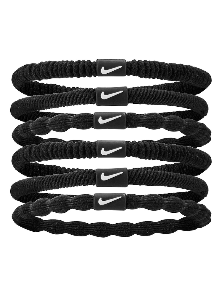 Nike Black Flex Hair Tie 6 Pack - Image 1 of 5