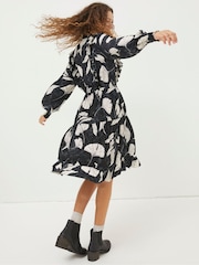 FatFace Darcey Twilight Kleid mit Blattmuster - Bild 3 von 7