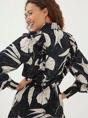 FatFace Darcey Twilight Kleid mit Blattmuster - Bild 4 von 7