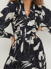FatFace Darcey Twilight Kleid mit Blattmuster - Bild 6 von 7