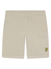 Бежевый - Махровые шорты для мальчиков Lyle & Scott - Изображение 3 из 3