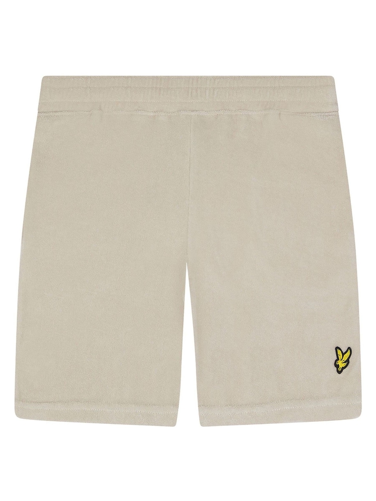 Бежевый - Махровые шорты для мальчиков Lyle & Scott - Изображение 3 из 3 Бежевый - Махровые шорты для мальчиков Lyle & Scott - Изображение 3 из 3