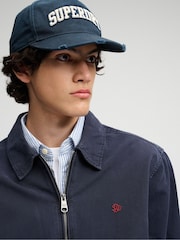 Superdry Blue Lightweight Preppy Harrington Jacket - Image 5 of 7