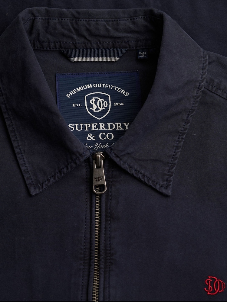 Superdry Blue Lightweight Preppy Harrington Jacket - Image 7 of 7