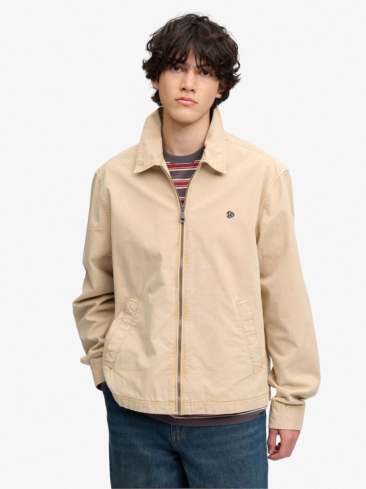 Superdry Natural Lightweight Preppy Harrington Jacket - Image 5 of 5 Superdry Natural Lightweight Preppy Harrington Jacket - Image 5 of 5