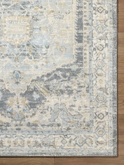 LIVABLISS Vintage Blue Avellino Vintage Traditional Boho High Pile Rug - Image 5 of 7